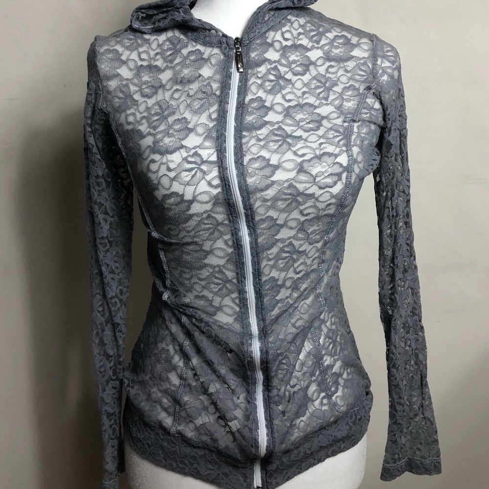 Awesome lace sexy zip up size small